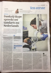 Onze studente in de Volkskrant