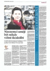 Interview in het nationale dagblad MF Dnes